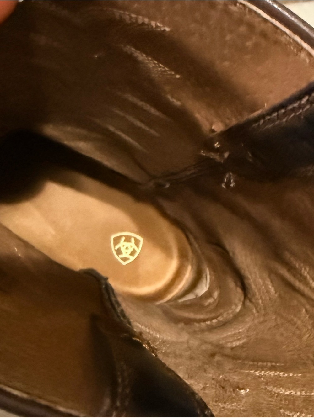 Ariat Women's Brown Heritage Western Round Toe Leather Heeled  Distressed Boots - Picture 14 of 15